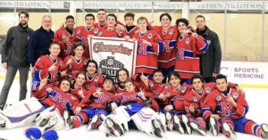 Mount St. Charles 15U Team Celebrates 2021 USHL Fall Classic championship.