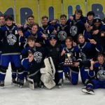 The Central Ontario Wolves celebrate winning the U16 Steve Richey Memorial Tournament of Champions.