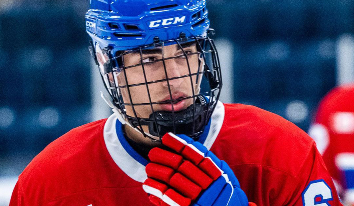 Luca Moreno, forward for 2007-born Canadien youth hockey program Toronto Jr. Canadiens.