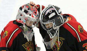 Devon Levi (left) and Yaniv Perets as members of the Dollard Pee Wee AA Vipers.
